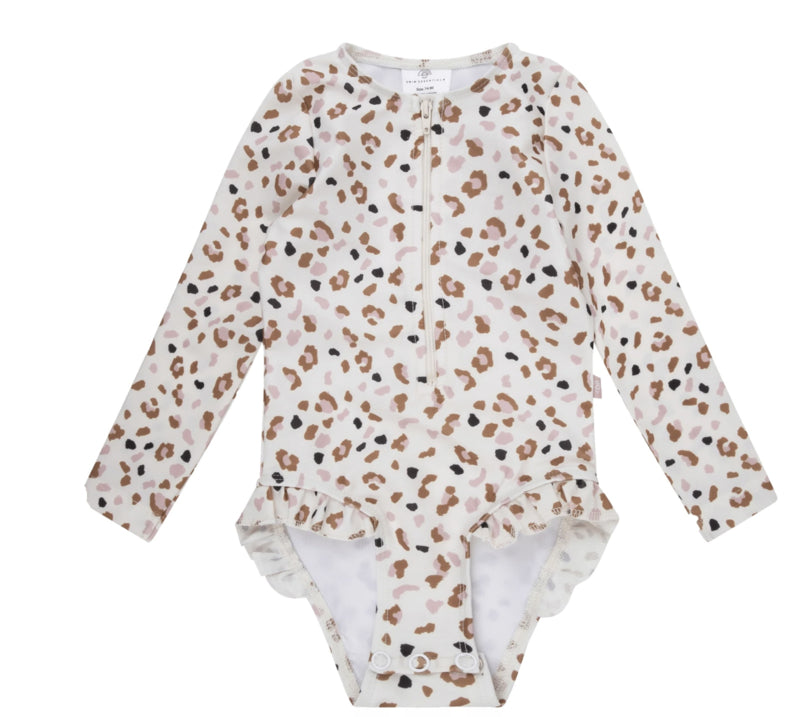 Swim Essentials - Badpak met lange mouwen - Panterprint, Badpakken, Swim Essentials, Keekabuu