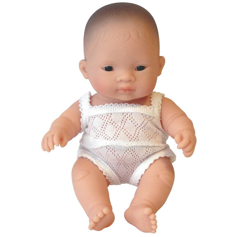 Miniland - Babypop Aziatisch Jongen – 21 cm