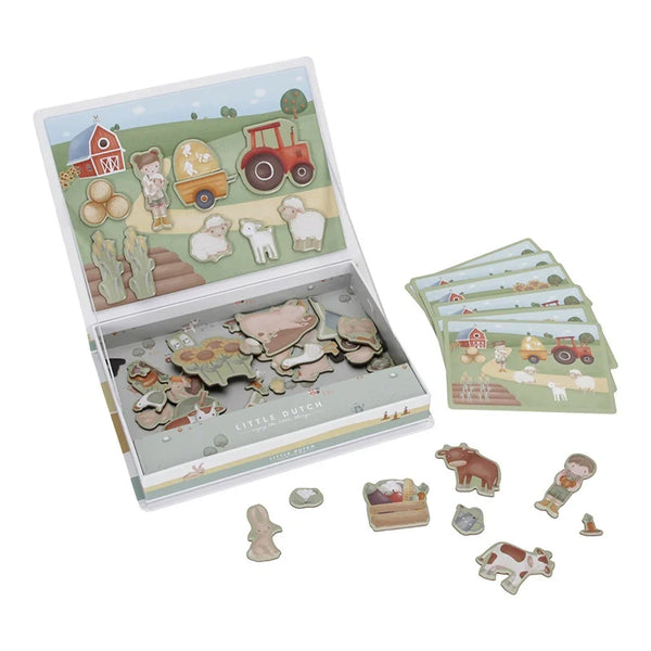 Little Dutch - Magnetisch speelbord Little Farm, Activiteiten speelgoed, Little Dutch, Keekabuu