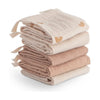 Mushie - Muslin Katoenen Washandjes (Set van 5), Washandjes, Mushie, Keekabuu