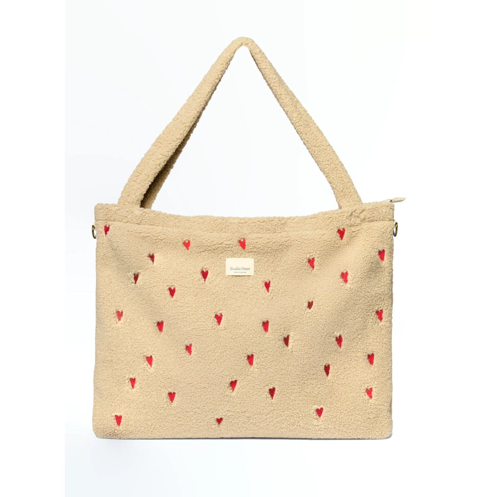 Studio Noos - Mom Bag -Teddy Hearts - Brown (Copy)