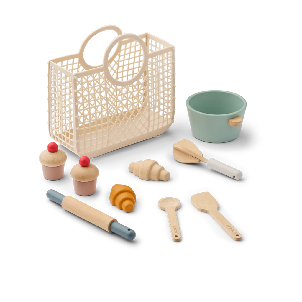 Liewood - Lisbeth Wooden Baking Set - (incluant le panier Samantha)