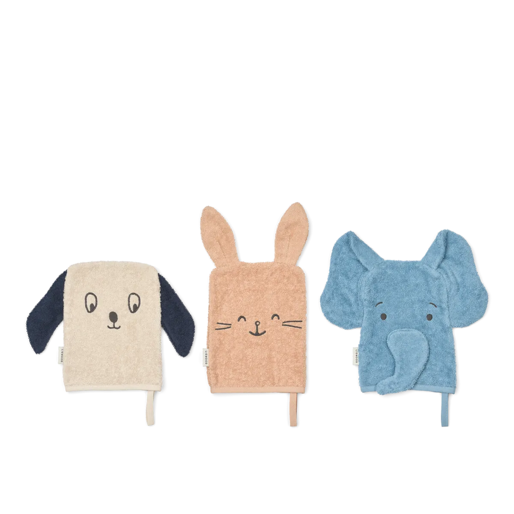 Liewood - Sylvester Washandjes (Set van 3)