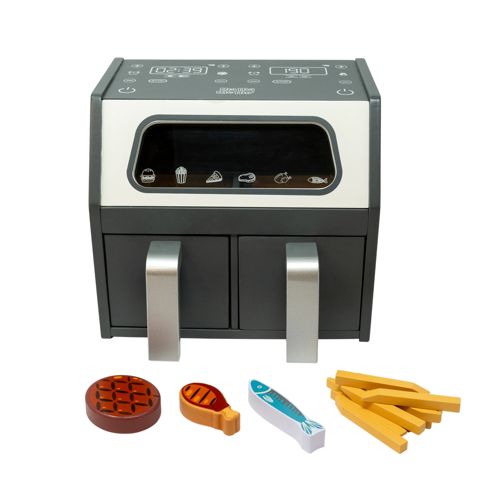 Mamamemo - Airfryer mit Zubehör - Realistisches Kinderspielzeug für die Küche