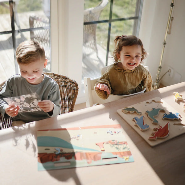 Mushie - Houten Puzzel Dino, Puzzels, Mushie, Keekabuu