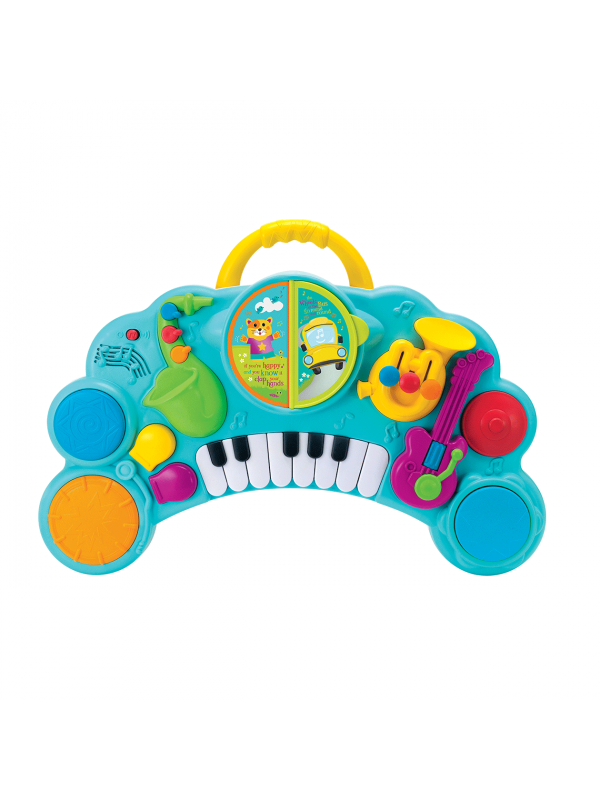 B-Kids - Rock to 10-in-1 music center - Muziekspeelgoed - Muziek speelset met 10 instrumenten, Activiteitsspeelgoed voor baby's, Infantino, Keekabuu