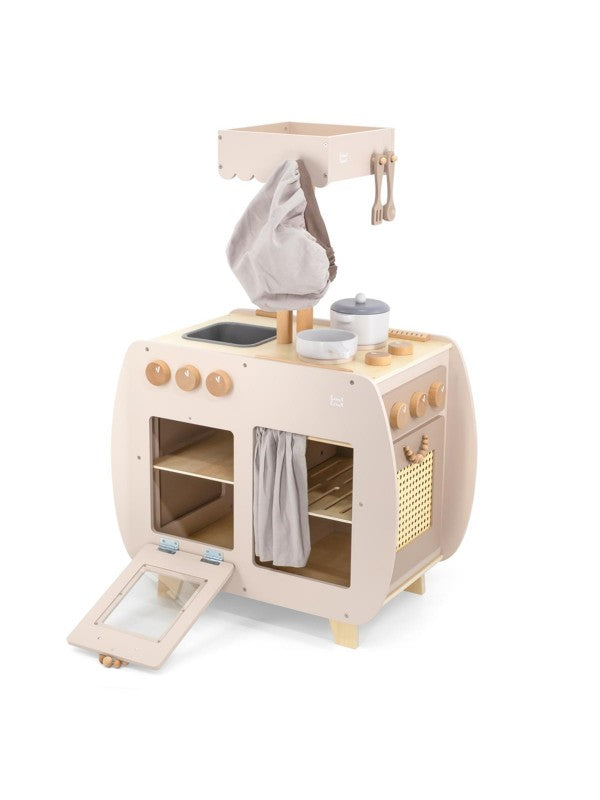 Label Label - Speelkeuken - Bistro Mini TopChef Keuken voor Kleine Chef-Koks, Houten Speelgoed, Label Label, Keekabuu