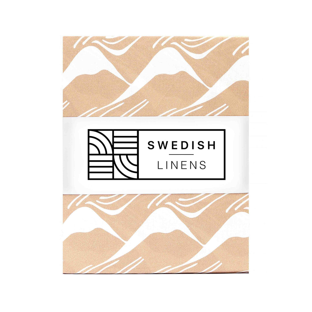 Swedish Linens - Hoeslaken - Mountains (70x140x23cm)