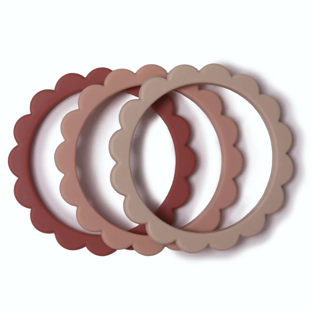 Mushie - Siliconen Bijtringen mix 3pack, Bijtringen, Mushie, Keekabuu