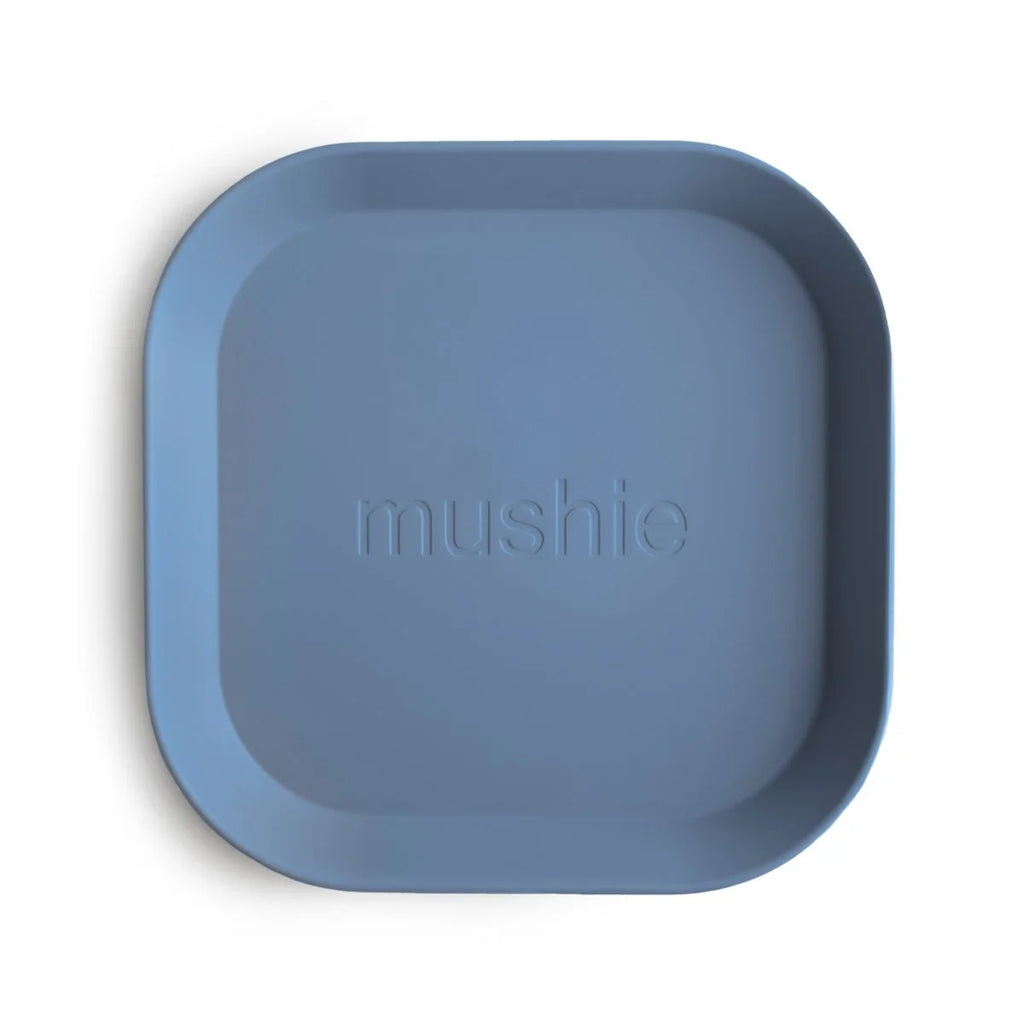 Mushie - Kinderservies Borden Vierkant (Set van 2), Borden, Mushie, Keekabuu