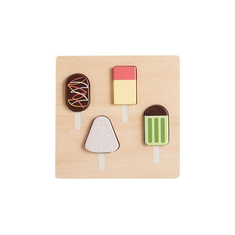 Kids Concept -  Houten inlegpuzzel - IJsjes Bistro, Puzzels, Kid's Concept, Keekabuu