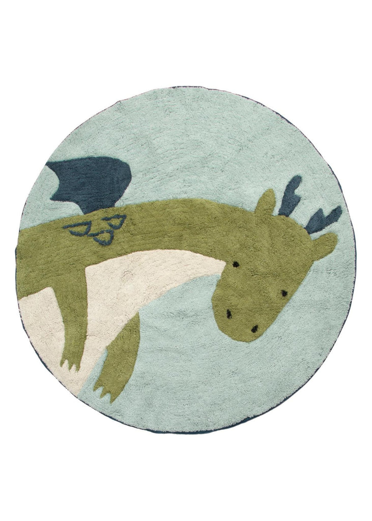 Sebra - Rond vloerkleed Dragon Tales Ø120 cm, Vloerkleed, Sebra, Keekabuu