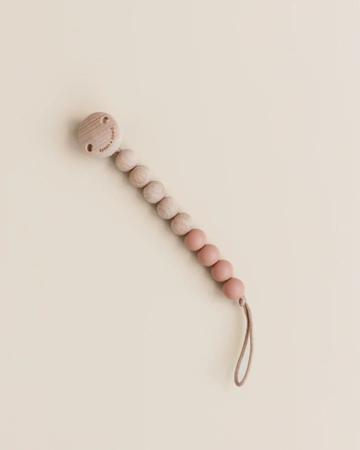 Pacifier and cord - Pacifier cord Nova beech wood