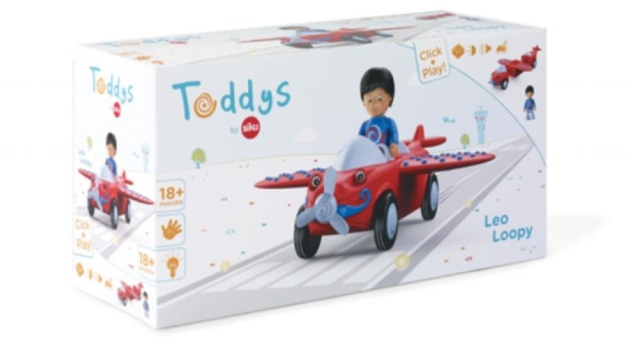 Toddys - Leo Loopy - Voertuig en Vliegtuig met Licht en Geluid, Activiteiten speelgoed, Toddys, Keekabuu