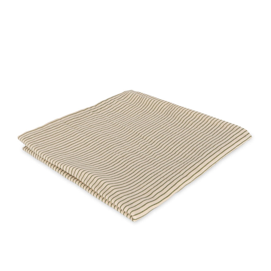 Konges Slojd - Drap Hydrofile Large (115 x 115 cm) - Drap de Nid d'ange - Rayure Thé