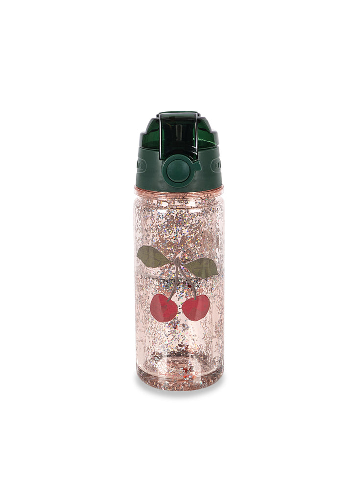 Konges Slojd  - Glitter Drinkfles – 400 ml - Cherry Glitter, Drinkflessen, Konges Slojd, Keekabuu