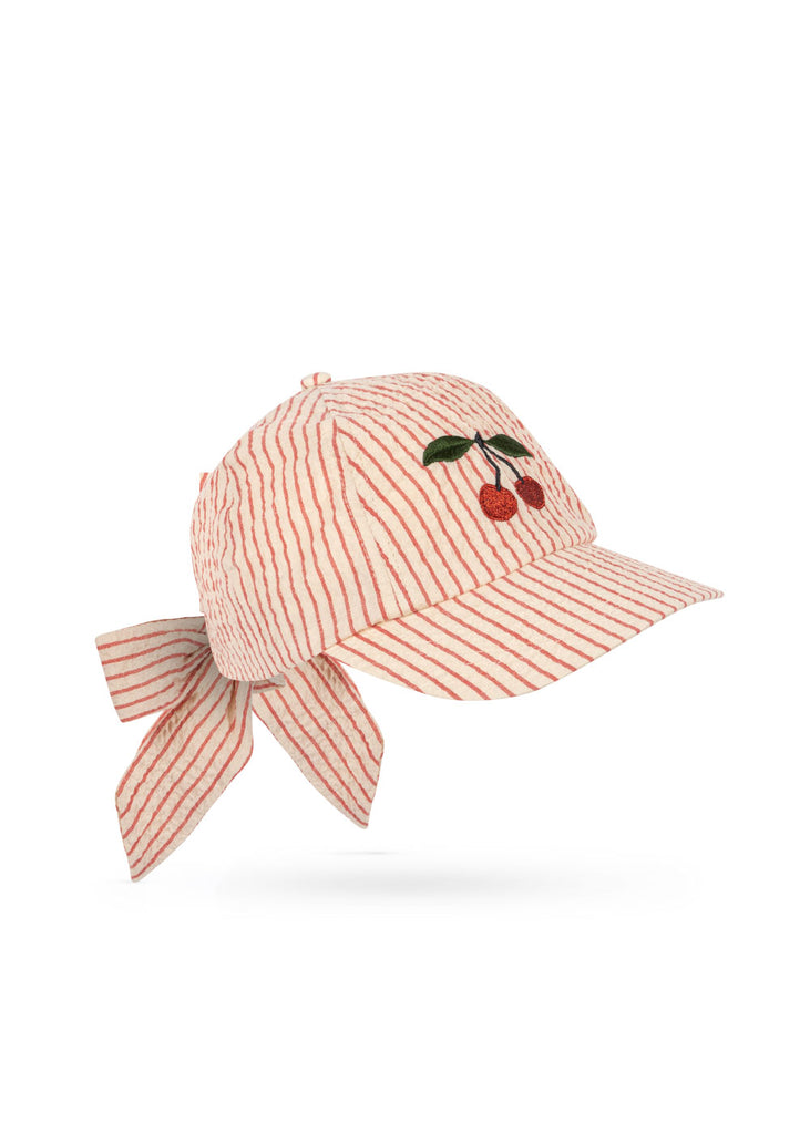 Konges Slojd - Ellie Bow GOTS - Kinderpet - Amour Stripe, Accessoires, Konges Slojd, Keekabuu