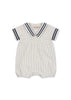 Konges Slojd - Allie Sailor Romper GOTS – Biologisch Katoen - Bleu Stripe, Rompers, Konges Slojd, Keekabuu