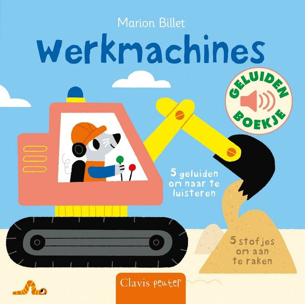 Clavis - Werkmachines - Voel en Geluidenboekje, Peuterboeken, Clavis, Keekabuu