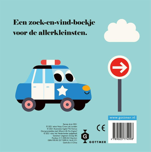 Gottmer Kinderboeken -  Brandweerwagen, waar ben je?, Peuterboeken, Gottmer, Keekabuu