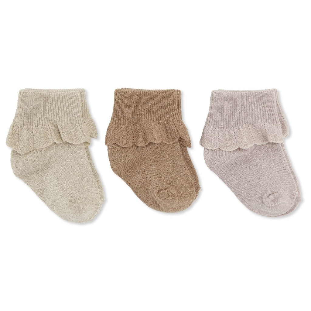 Konges Sløjd - Sokken met Ruches (Set van 3), Sokken, Konges Slojd, Keekabuu