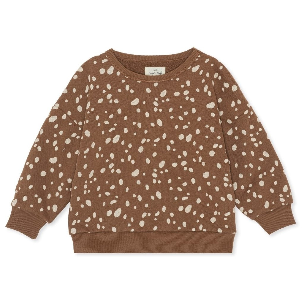 Konges Sløjd - Lou oversized trui DEER BROWN - 18 maanden, Trui, Konges Slojd, Keekabuu