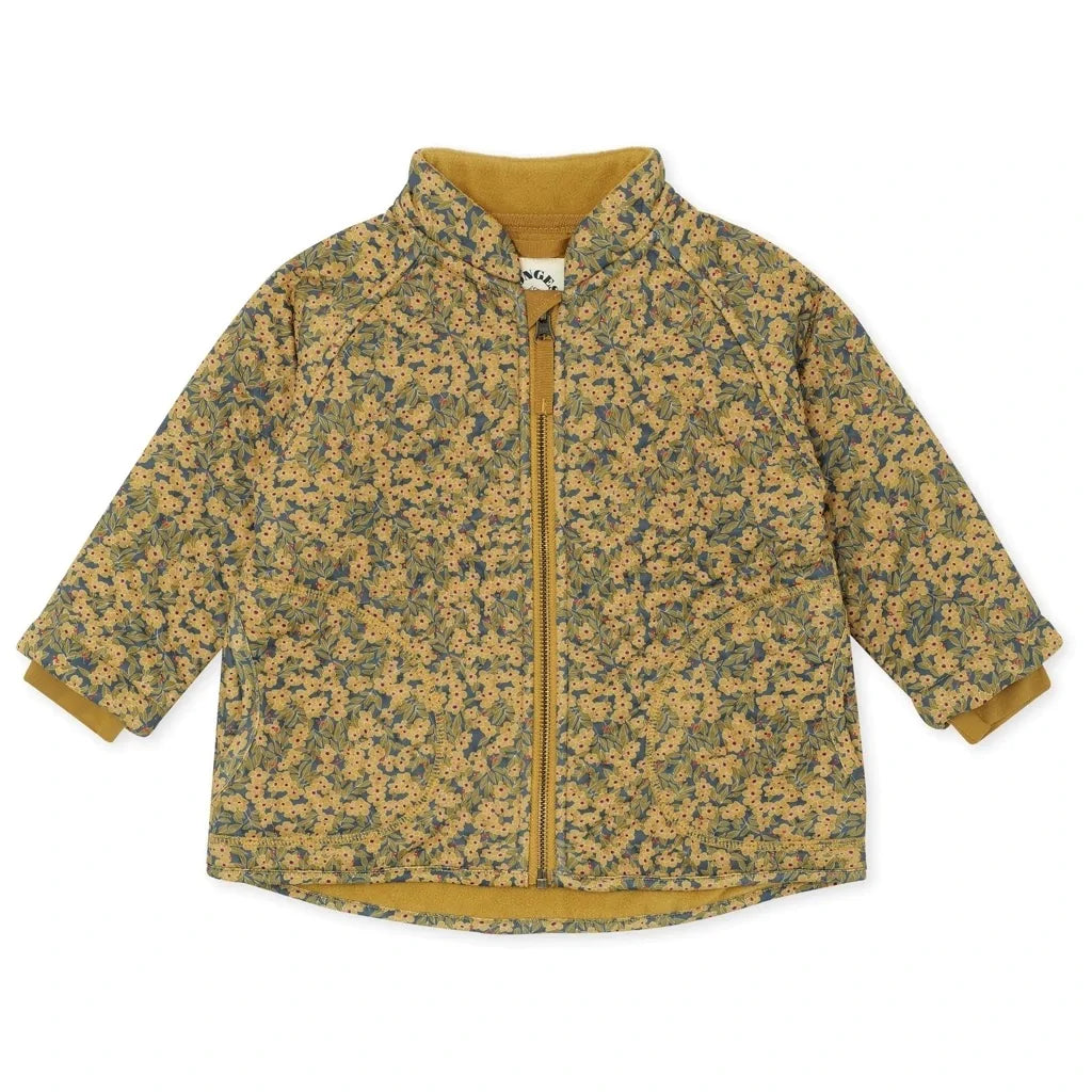 Konges Sløjd - Thermojas Winter Leaves Mustard, Jassen, Konges Slojd, Keekabuu