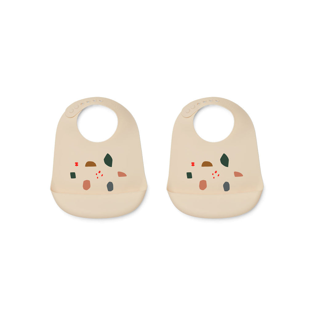 Liewood - Tilda Silicone Slabbetje (set van 2), Slabbetjes, Liewood, Keekabuu