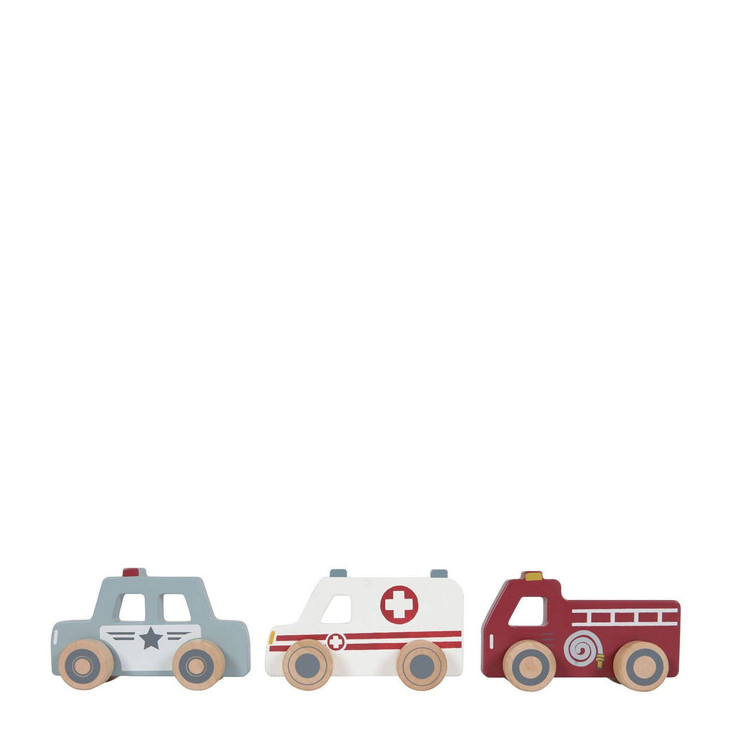 Little Dutch - Houten Hulpverleningsauto’s, Houten speelgoed, Little Dutch, Keekabuu