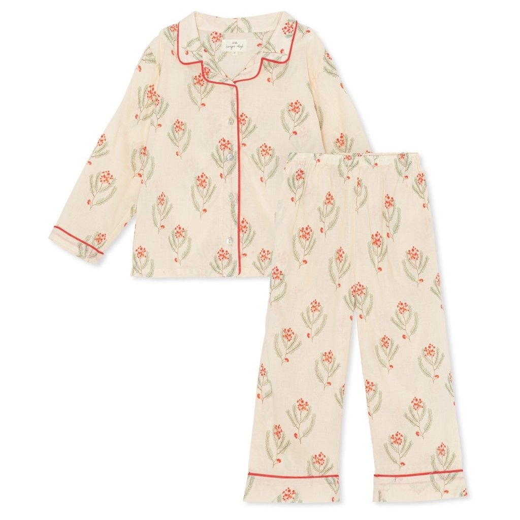 Konges Sløjd -  Nightingale Pyjama Christmas Vintage Rose Flower, Pyjama's, Konges Slojd, Keekabuu