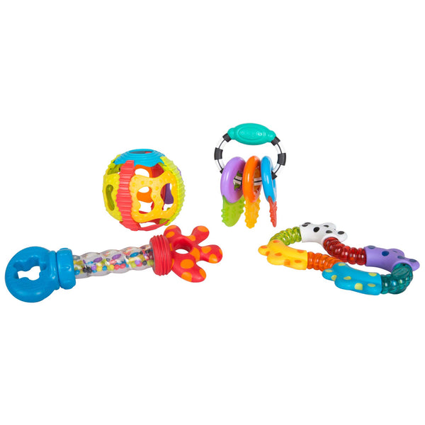 Playgro - Twist & Chew Giftpack, Activiteitsspeelgoed voor baby's, Playgro, Keekabuu