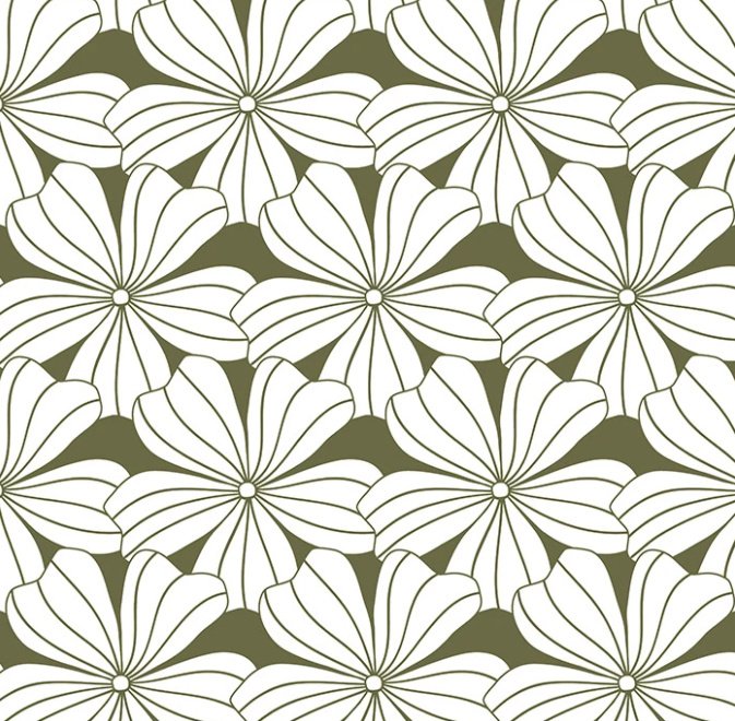 Swedish Linens - Ledikant Hoeslaken Flowers (60x120cm), Hoeslakens, Swedish Linens, Keekabuu