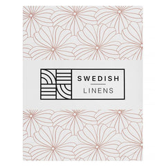 Swedish Linens - Ledikant Hoeslaken Flowers (60x120cm), Hoeslakens, Swedish Linens, Keekabuu