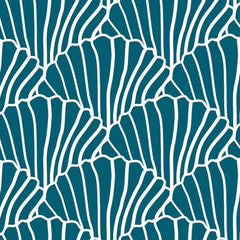 Swedish Linens - Jr. Bed Ledikant Hoeslaken Seashells (70x140cm), Hoeslakens, Swedish Linens, Keekabuu