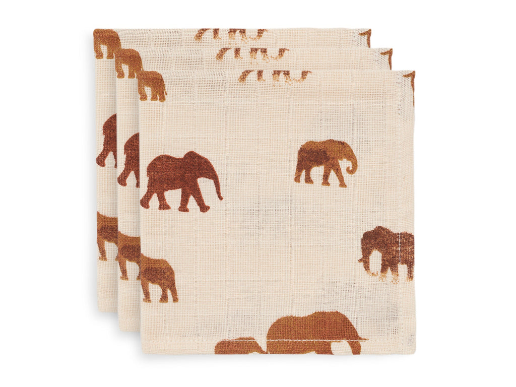 Jollein - Hydrofiele monddoekjes 3 Stuks, Hydrofiele doeken, Jollein, Keekabuu