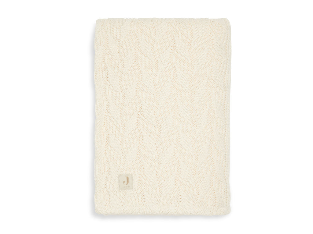 Jollein - Ledikantdeken Spring Knit/Coral Fleece, Dekens, Jollein, Keekabuu