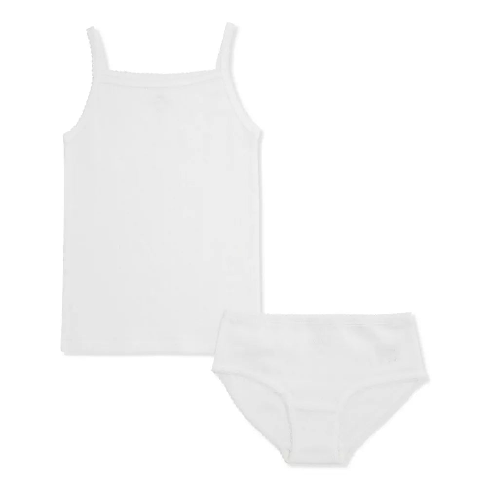 Konges Sløjd - Minni ondergoed setje hemd en onderbroek wit, Ondergoed, Konges Slojd, Keekabuu