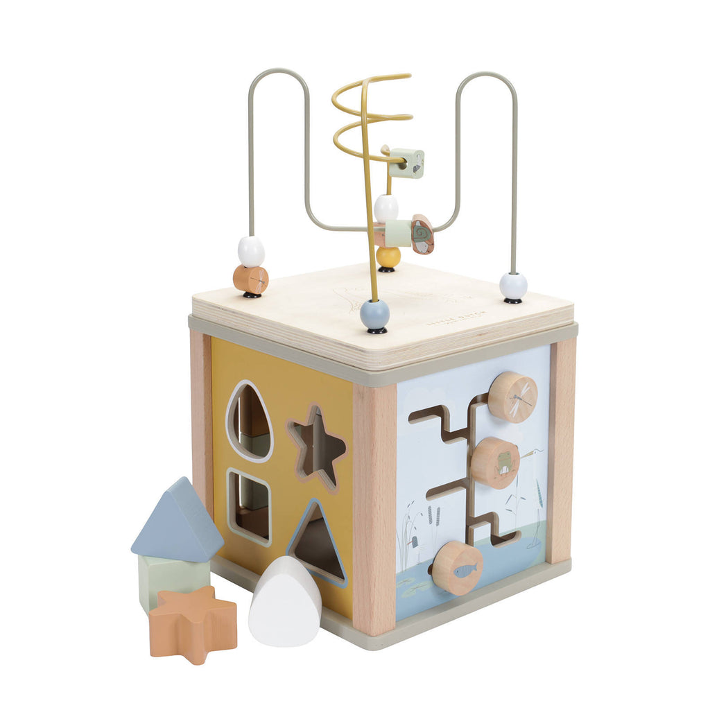 Little Dutch - Houten  Activiteitenkubus Little Goose, Activiteiten speelgoed, Little Dutch, Keekabuu
