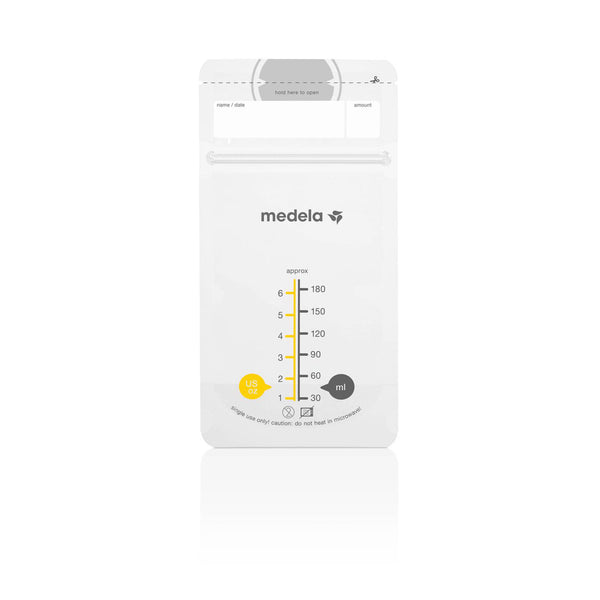 Medela - Moedermelk - Bewaarzakjes -180 ml (25 stuks), Moedermelk bewaarzakjes, Medela, Keekabuu