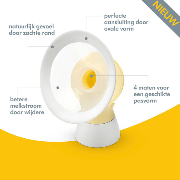 Medela - Personal Fit Flex - Borstschildenset, 2 stuks, maat M (24 mm), Borstverzorgingsproducten, Medela, Keekabuu