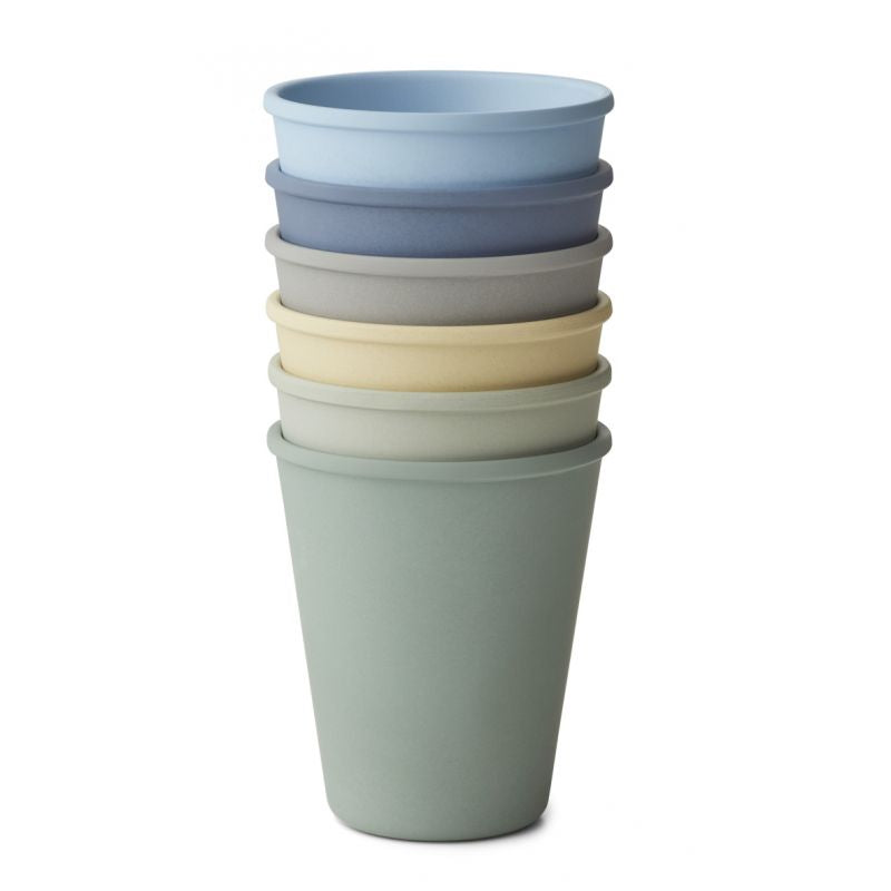 Liewood - Kinderbekers Carter (Set van 6 stuks), Drinkbekers, Liewood, Keekabuu