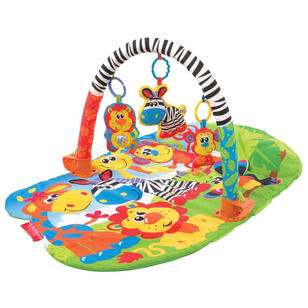 Playgro - 5-in-1 Safari Gym, Babygyms & speelkleden, Playgro, Keekabuu