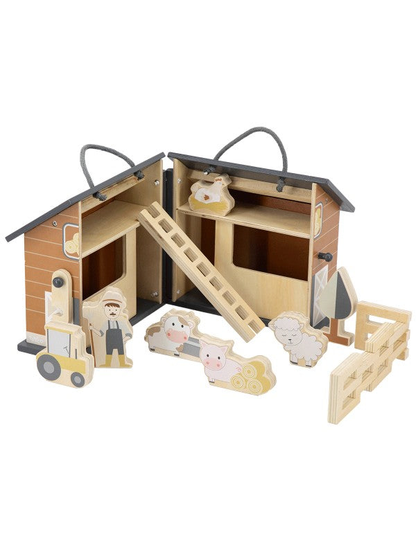 Tryco - Houten Inklapbare Boerderij, Houten Speelgoed, Tryco, Keekabuu
