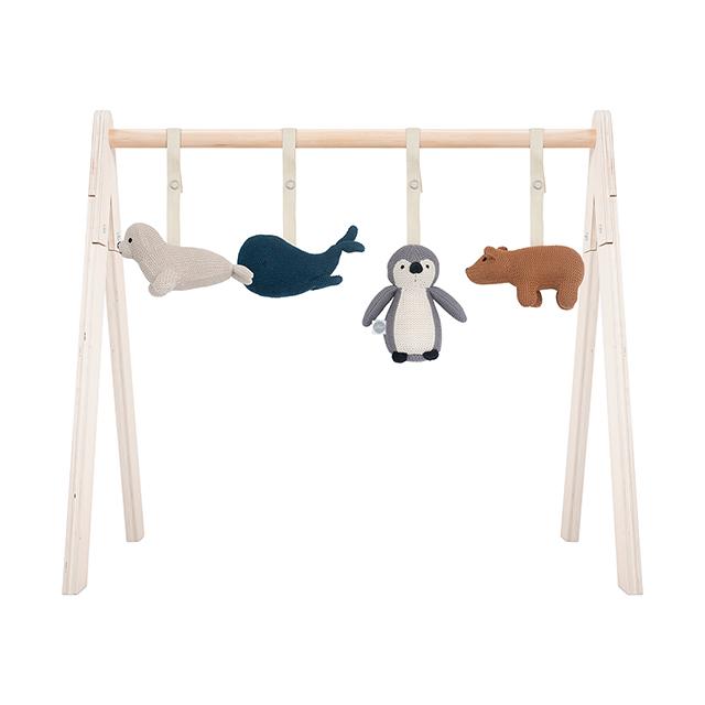 Jollein -  Speelfiguurtjes voor Babygym - exclusief houten babygym, Babygyms & speelkleden, Jollein, Keekabuu